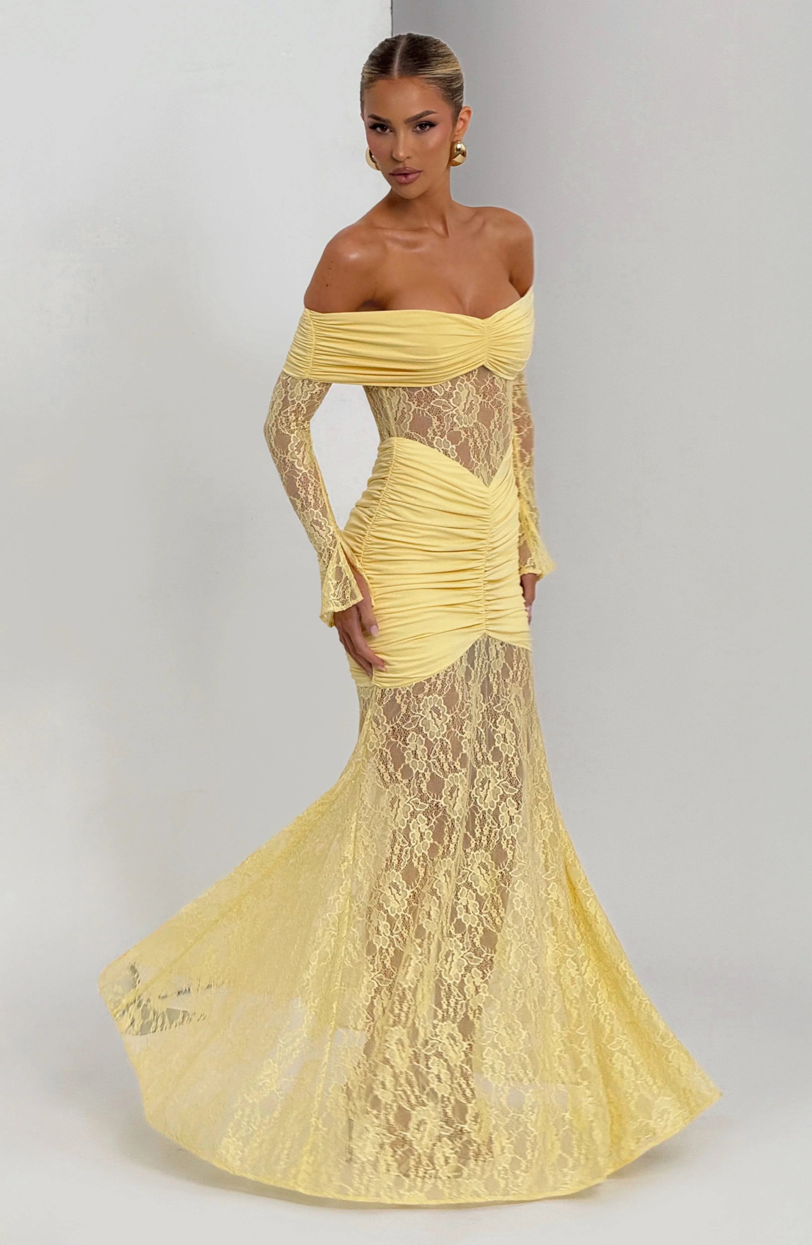 Sauline Maxi Dress - Lemon